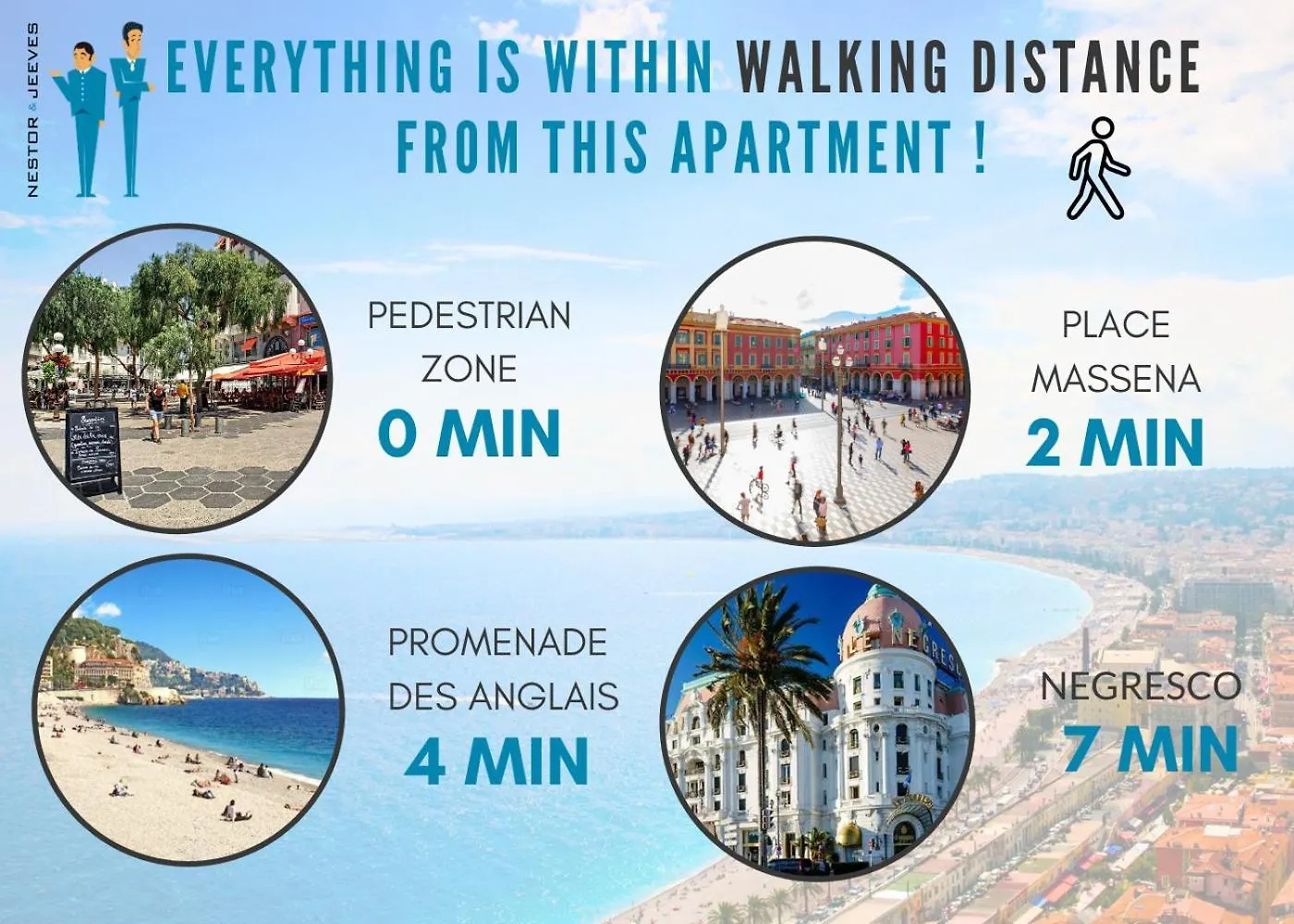 Nestor&Jeeves - Brise De Nice - Balcony - Central Apartment